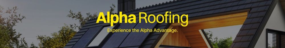 Alpha Roofing backdrop