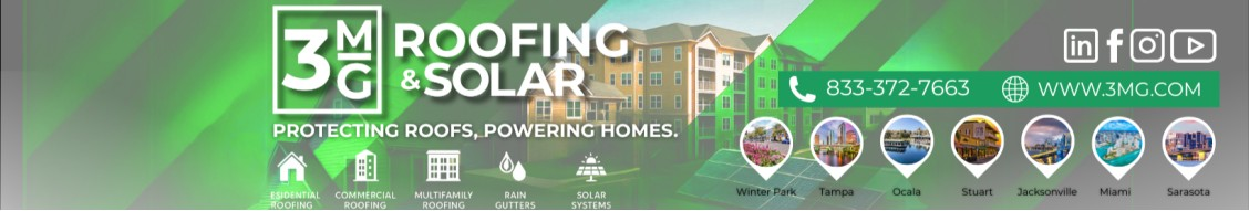 3MG Roofing & Solar backdrop