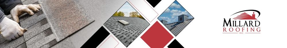 Millard Roofing backdrop