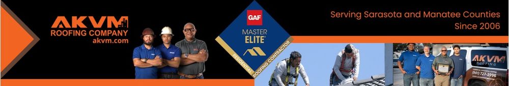 AKVM Roofing Company backdrop