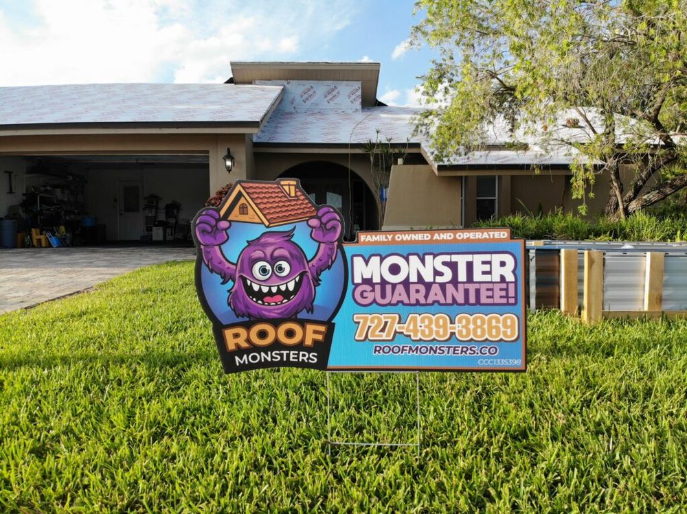 Roof Monsters backdrop