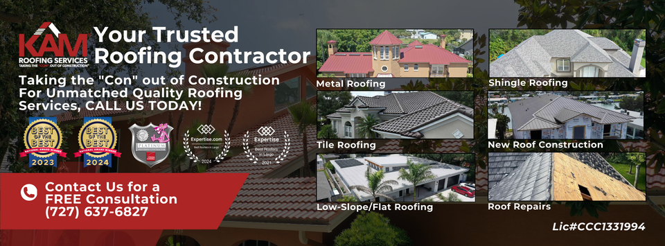 KAM Roofing Services backdrop