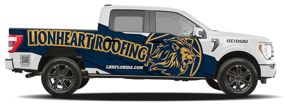 Lionheart Roofing backdrop